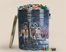 Christmas gift tin